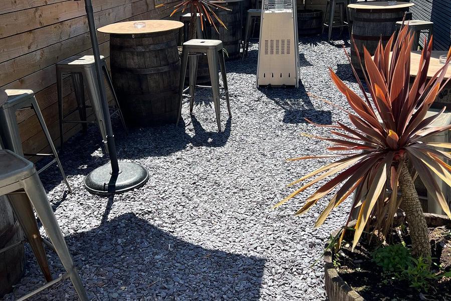 Beer garden at the Otley Brewpub and Kitchen