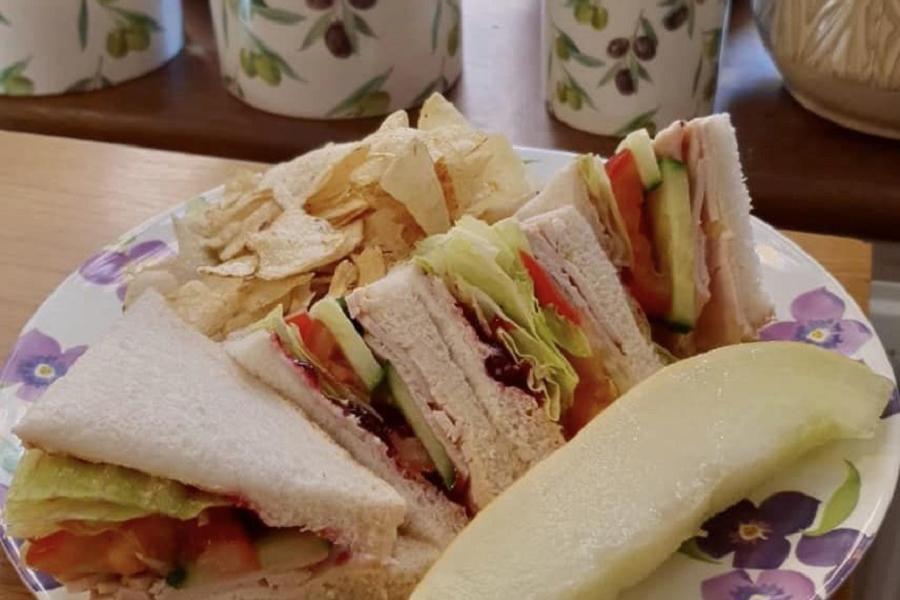 Delicious, fresh sandwiches at the Butcher's Arms Gallery and Coffee Shop