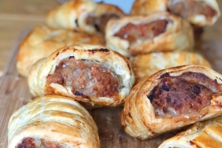 Home made sausage rolls