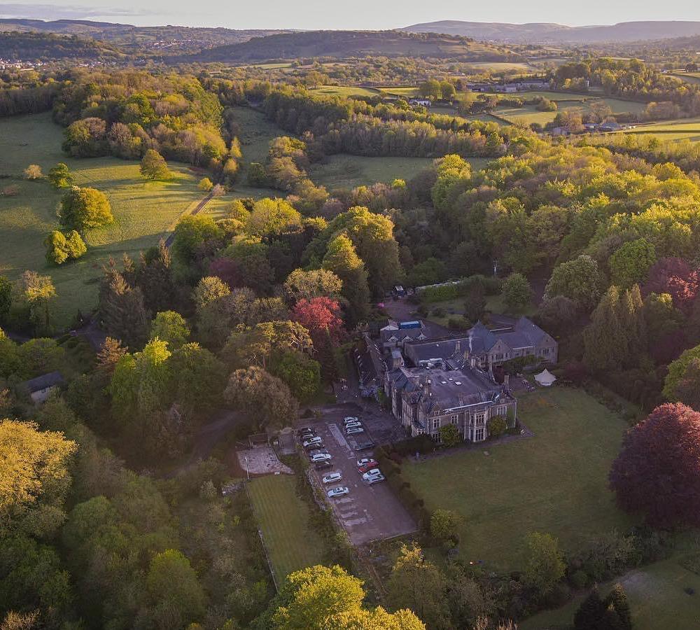 Miskin Manor aerial view